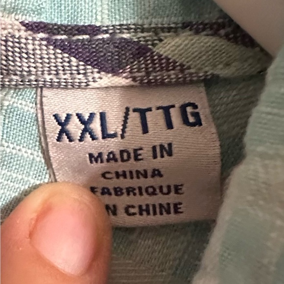 Tommy Bahama Aqua Plaid Men's Shirt XXL - Picture 7 of 7